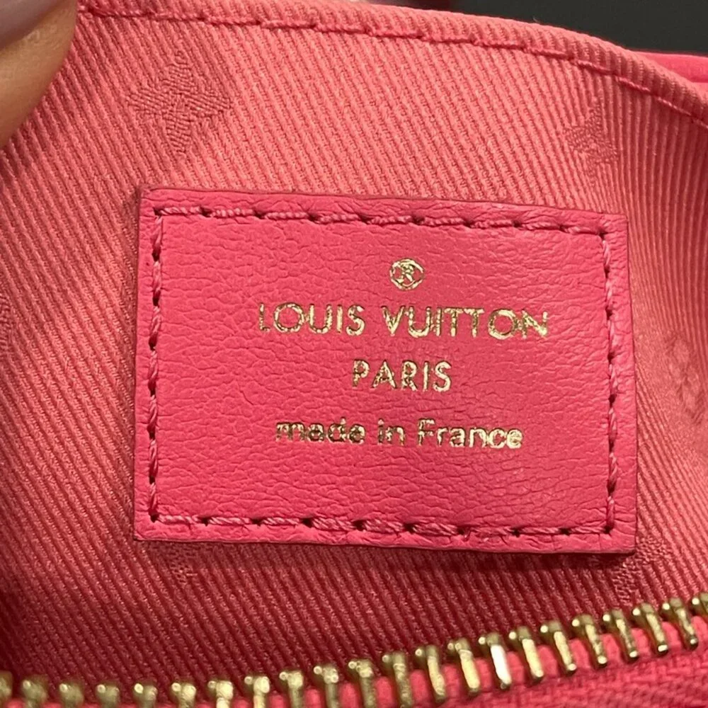 Louis Vuitton Papillon BB Pink Calfskin Hand/Shoulder Bag (JB1423)